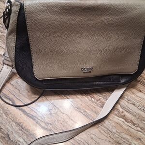 Guess Olive and Black Handbag